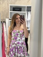 Tinos maxi floral φόρεμα - Λιλά - Image 2