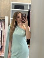 Erietta maxi φόρεμα σατέν  - Mint - Image 3
