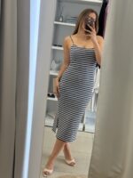 Iris midi πλεκτό φόρεμα - Navy blue - Image 4