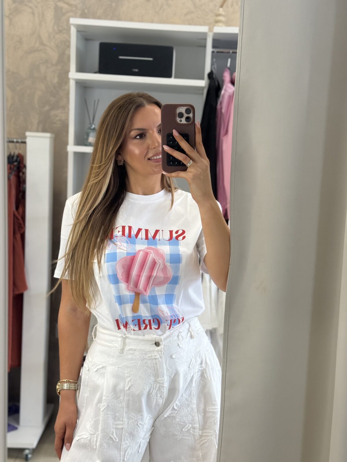 IMG_2213 Summer ice-cream t-shirt - Λευκό - Image 1