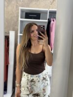 Basic top ραντάκι - Καφέ