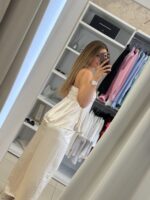 Breeze σετ σατέν παντελόνα / τοπ -Σαμπανιζέ - Image 2