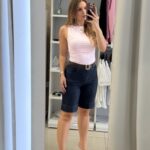 Ellin denim shorts - Blue navy