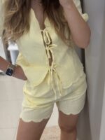 Give me lemons σετ λινό - Παστέλ κίτρινο - Image 2