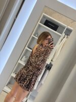 Berenice mini φόρεμα - Καφέ leopard - Image 2