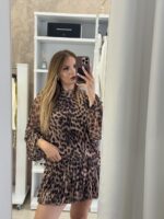 Berenice mini φόρεμα - Καφέ leopard