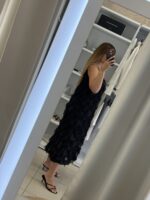 Chiara midi φόρεμα παγιέτα - Μαύρο - Image 2