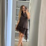 Lidia mini φόρεμα - Καφέ
