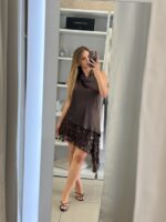 Lidia mini φόρεμα - Καφέ