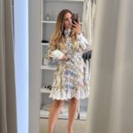 Brigitte mini φόρεμα floral - Σιέλ