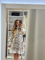 Brigitte mini φόρεμα floral - Σιέλ - Image 2