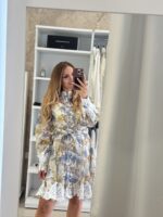 Brigitte mini φόρεμα floral - Σιέλ - Image 6