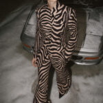 Anselma set κουστουμιού zebra print  - Μαύρο