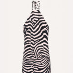 Remina mini φόρεμα zebra print - Μαύρο