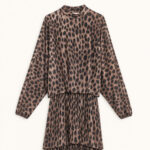 Berenice mini φόρεμα - Καφέ leopard