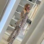 Anselma παντελόνι zebra print – Μαύρο