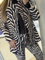Anselma σακάκι zebra print – Μαύρο - Image 3