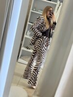 Anselma παντελόνι zebra print – Μαύρο - Image 3