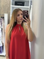 Valeria maxi ασύμμετρο φόρεμα - Μαύρο - Image 4