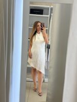 Vanessa mini φόρεμα με κρόσσια - Μπεζ - Image 4