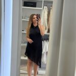 Vanessa mini φόρεμα με κρόσσια - Μαύρο