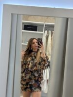 Pamela mini φόρεμα floral- Πράσινο