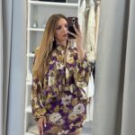 Pamela mini φόρεμα floral- Μωβ
