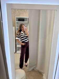 Henry ψηλόμεσο barrel jeans -  Μπορντό - Image 3