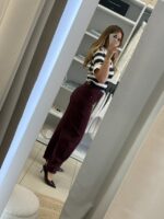 Henry ψηλόμεσο barrel jeans -  Μπορντό - Image 2