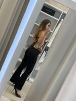 Ariel ψηλόμεσο jeans καμπάνα - Blue navy - Image 2