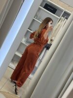 Japan σατέν σετ παντελόνα /πουκάμισο - Εκάϊ - Image 3