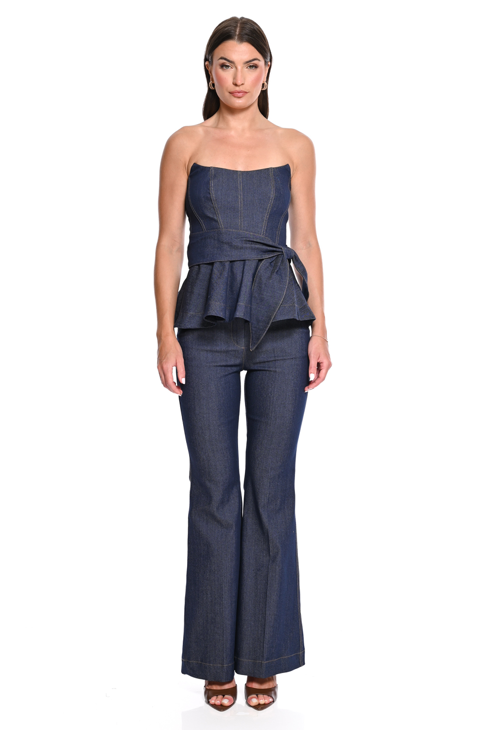 εικόνα_Viber_2026-09-09_11-32-14-930 Meline denim παντελόνα καμπάνα - Blue navy - Image 1