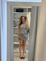 Ariella mini φόρεμα παγιέτα - Γκρι - Image 3