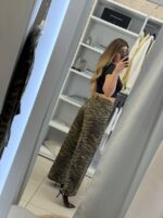 Ivonne ψηλόμεσο παντελόνι - Χακί - Image 3