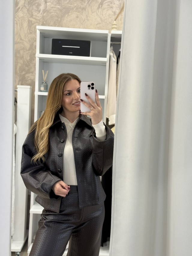 εικόνα_Viber_2026-09-25_17-26-29-523 Bianca eco leather jacket - Καφέ - Image 1