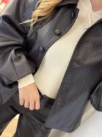 Bianca eco leather jacket - Καφέ - Image 2