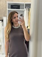 Elena πλεκτό φόρεμα - Πούρο - Image 4