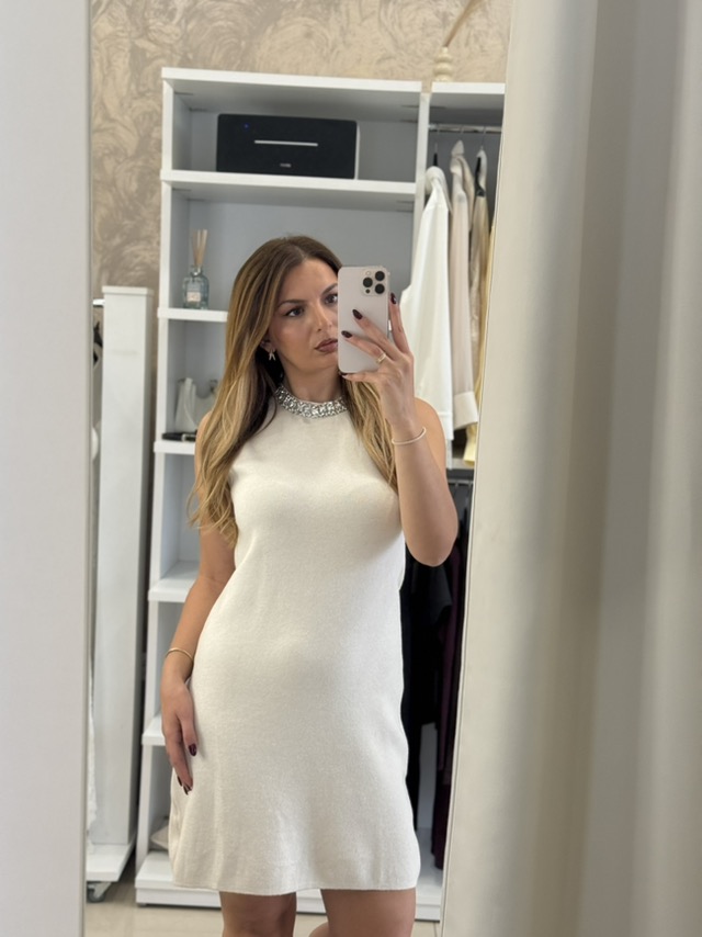 εικόνα_Viber_2026-09-29_14-18-57-179 Elena πλεκτό φόρεμα - Μπεζ - Image 1
