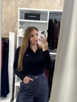 Hello πλεκτό polo - Μαύρο