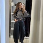 Eleonor barrel eco leather παντελόνι - Μαύρο