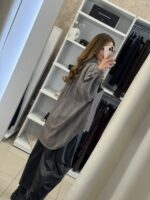 Kaya oversized πουκάμισο - Γκρι - Image 4