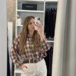 Ranch oversized καρό πουκάμισο - Μπορντό